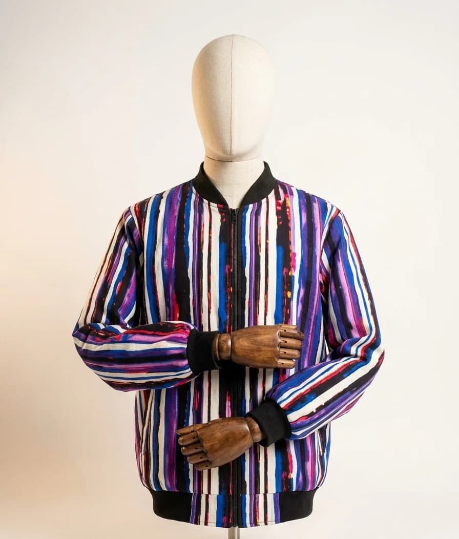 Zubair Bomber: Ankara Jacket