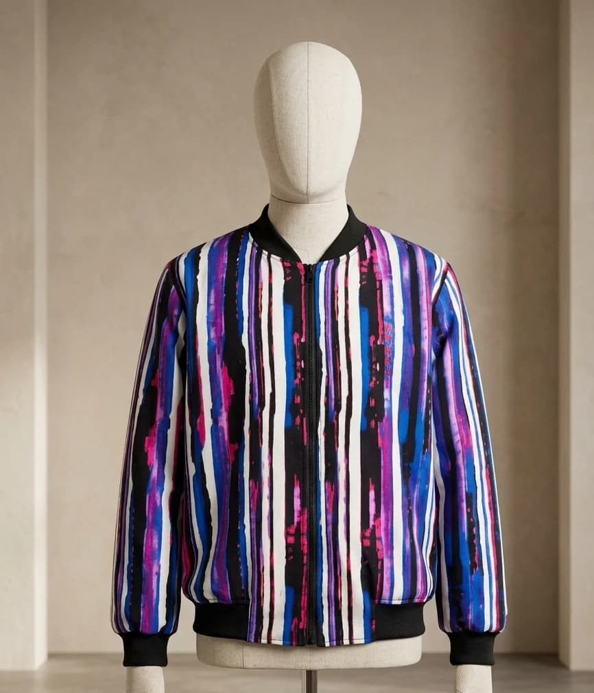 Zubair Bomber: Ankara Jacket alternate view